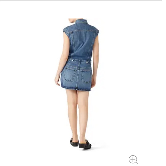 EUC Proenza Schouler Drawstring Tie Denim Dress - Picture 3 of 9